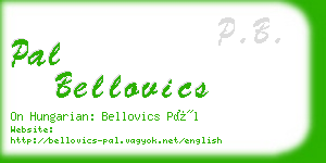 pal bellovics business card